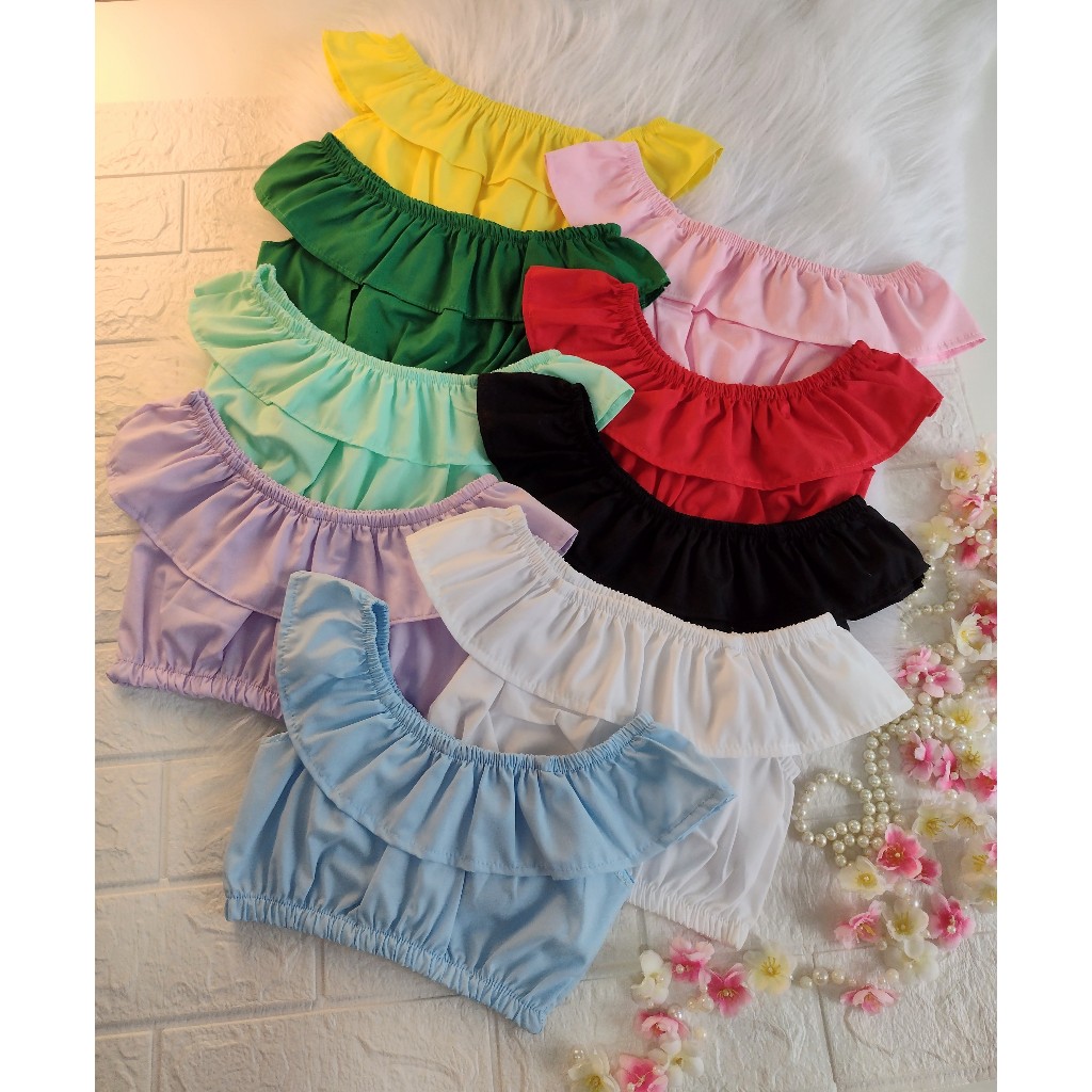 Blusa Cropeed Ciganinha para bebê de 6 meses a 2 ano!!