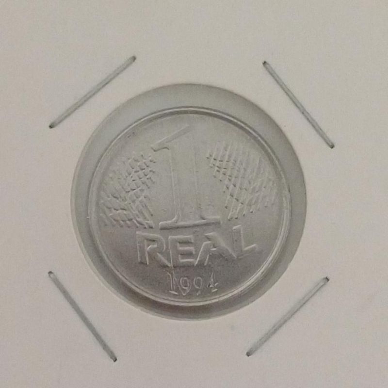 Kit completo moedas 1 real 1994 fora de circulação, com as moedas 50, 25, 10, 5 e 1 centavos.