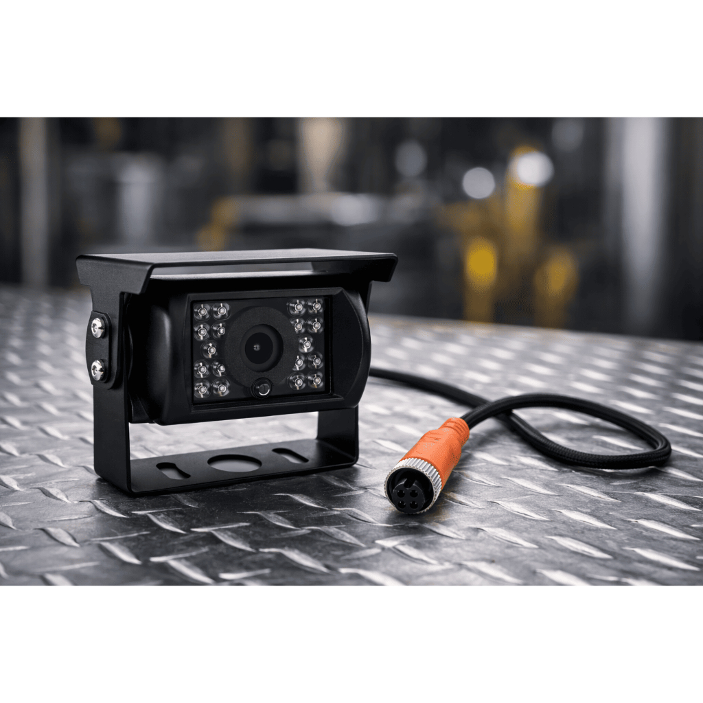Câmera Veicular 18 Leds Ip67 Conector Aviação Cvbs 1080p