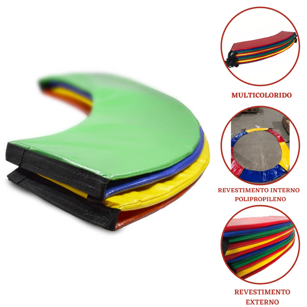 Proteção de Molas 1,83m para Cama Elástica Pula Pula Trampolim Nacional Redondo