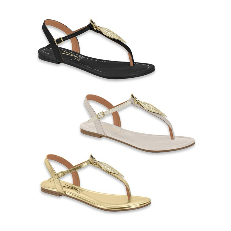 Sandália Feminina Rasteira Vizzano Original Rasteirinha Confortável e Leve 6371.374 em Oferta na Shopee