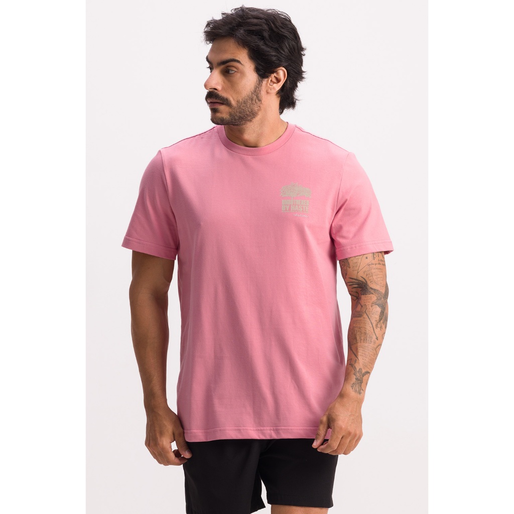 Imagem Camiseta Básica Masculina Praia Rota do Mar 100% Algodão Estampada Confortável Macia Promoção