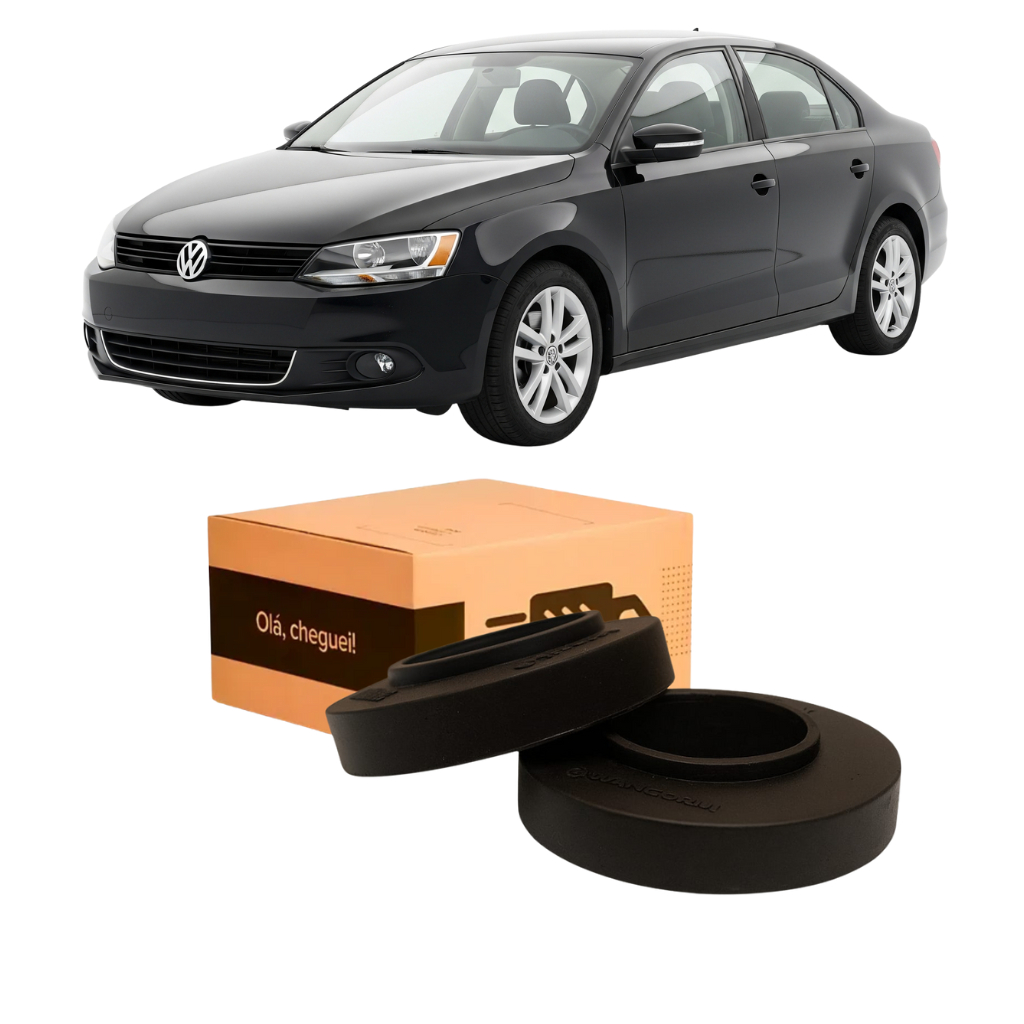 KIT CALÇO MOLA 2CM AUMENTAR ALTURA VEÍCULO JETTA ÀPARTIR 201, MOLAS CONVENCIONAIS, MOLAS CANSADAS E GNV