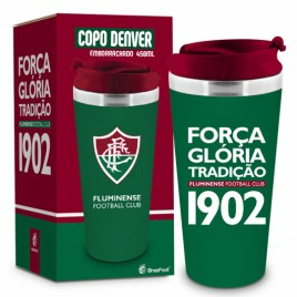 Copo Térmico Emborrachado 450ml Interior Inox c/ Tampa Fluminense Conserva Bebidas Geladas e Quentes em Oferta na Shopee