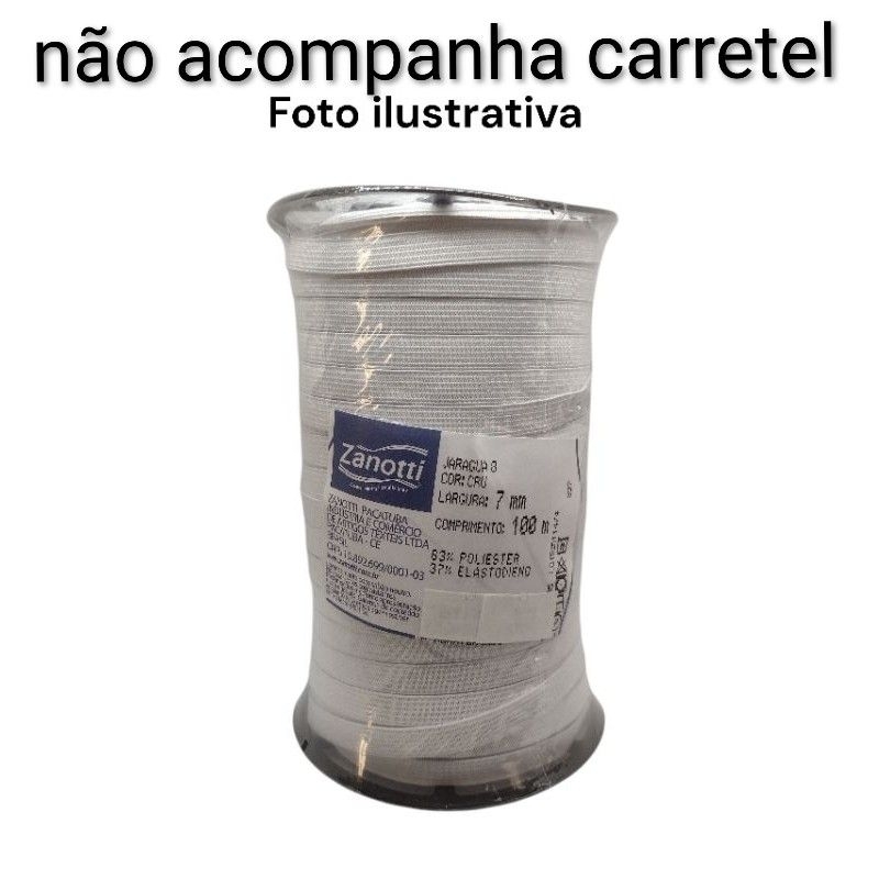 Vários comprimentos - Elástico de Embutir Zanotti 7mm - diversas cores em Oferta na Shopee