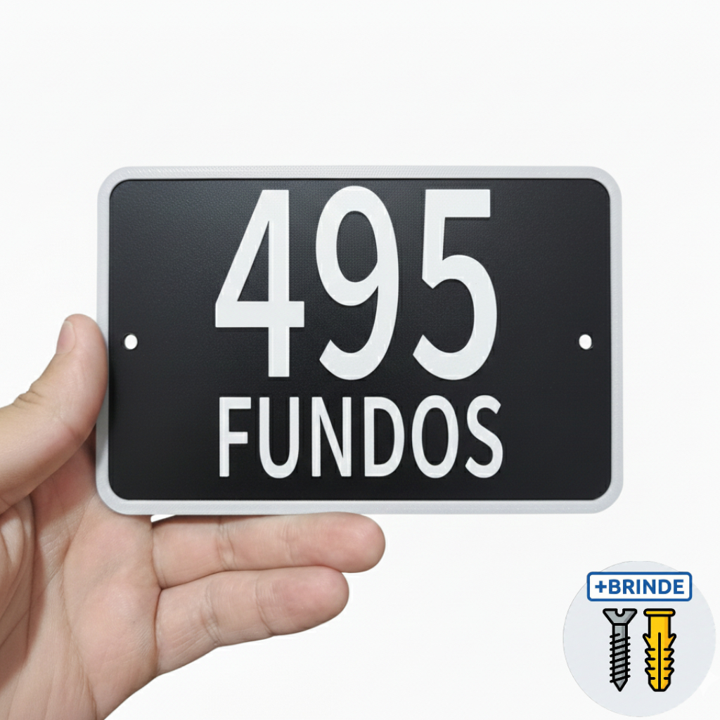 Placa de Endereço Personalizada 11x15cm Casa, Loja, Empresa, Condominio, Residencial em Oferta na Shopee