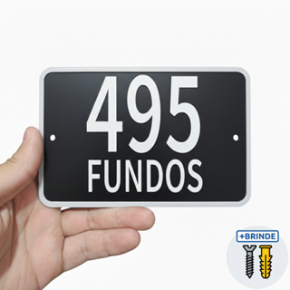 Placa de Endereço Personalizada 11x15cm Casa, Loja, Empresa, Condominio, Residencial em Oferta na Shopee