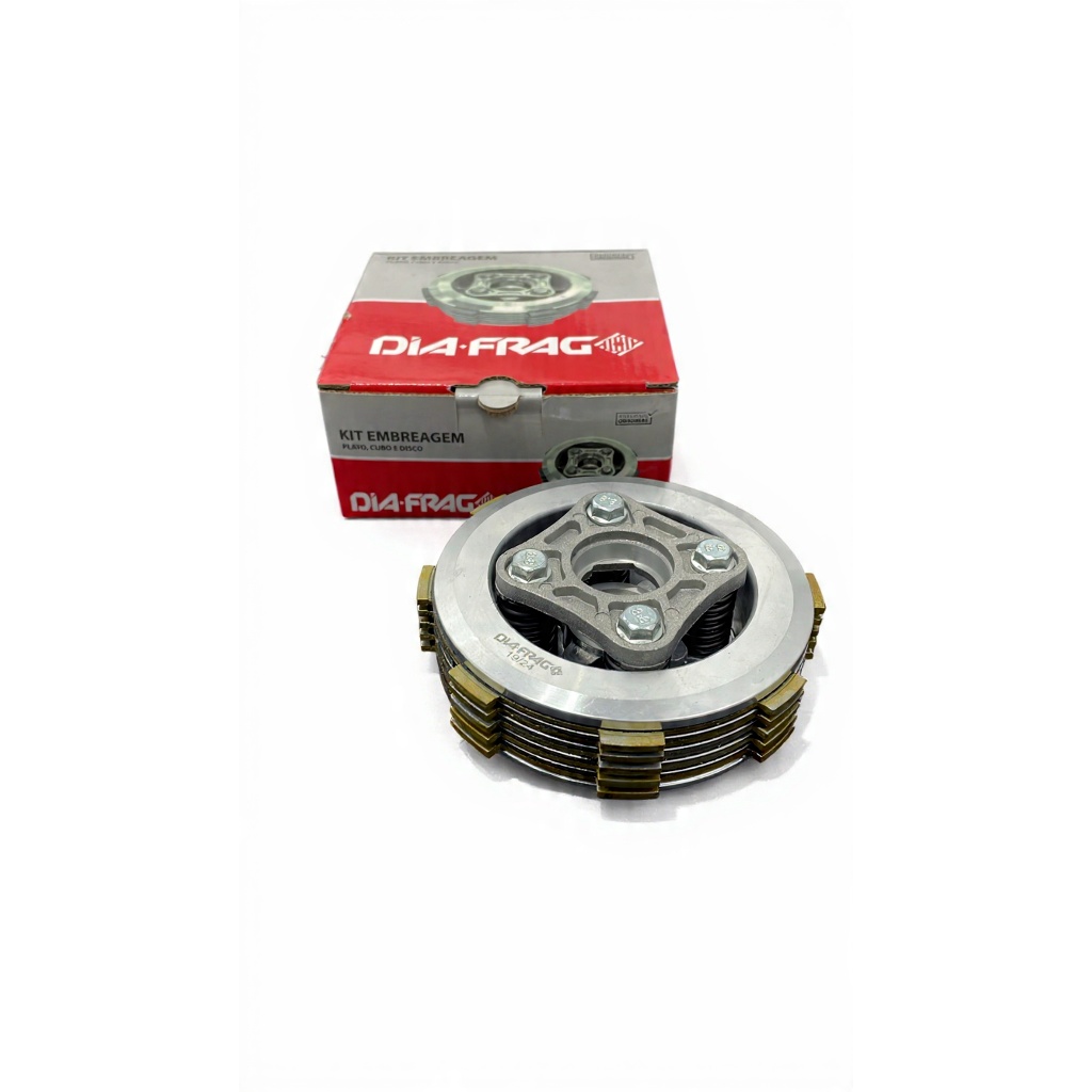 KIT EMBREAGEM COMPLETA DIAFRAG PARA HONDA TITAN 125 00 A 04 / FAN 125 05 A 08) (OHV)