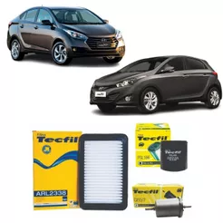 Kit Filtros Hiunday Hb20 1.0 12v 2012 A 2019 Tecfil Original