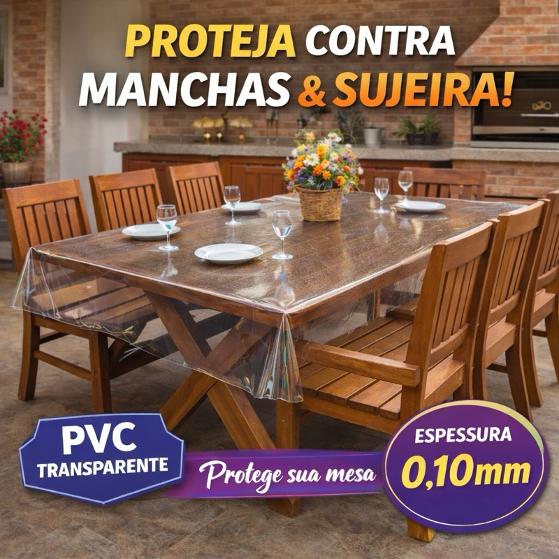 Toalhas de Mesa de Plástico Térmica Impermeável | area externa | quintal | churrasqueira | varias medidas em Oferta na Shopee