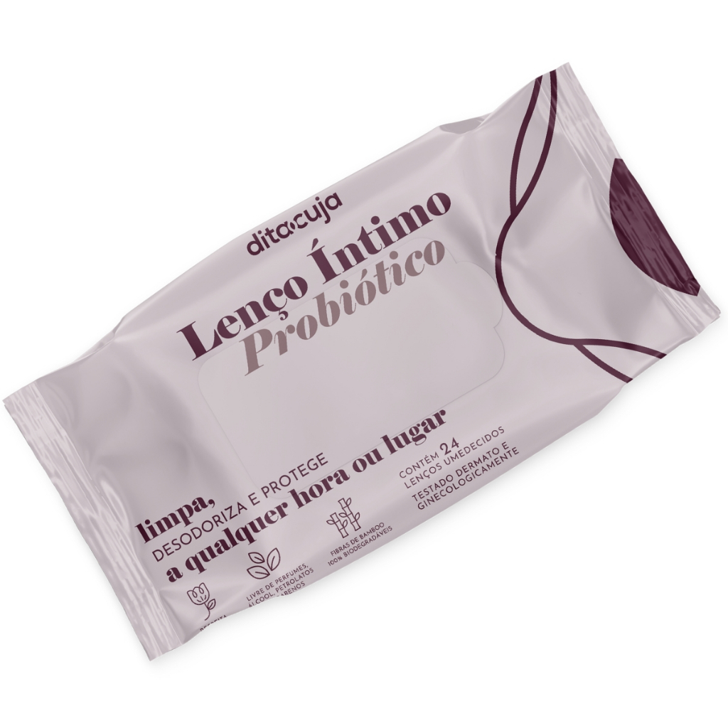 Lenço Íntimo Probiótico Dita Cuja, pH Balanceado
