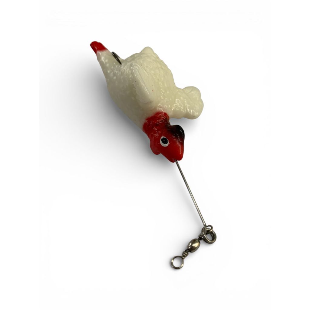 ISCA ARTIFICIAL OTTONI FRANGUINO 8CM COM CABO DE AÇO E GIRADOR CARTELA C/ 2 UNIDADES