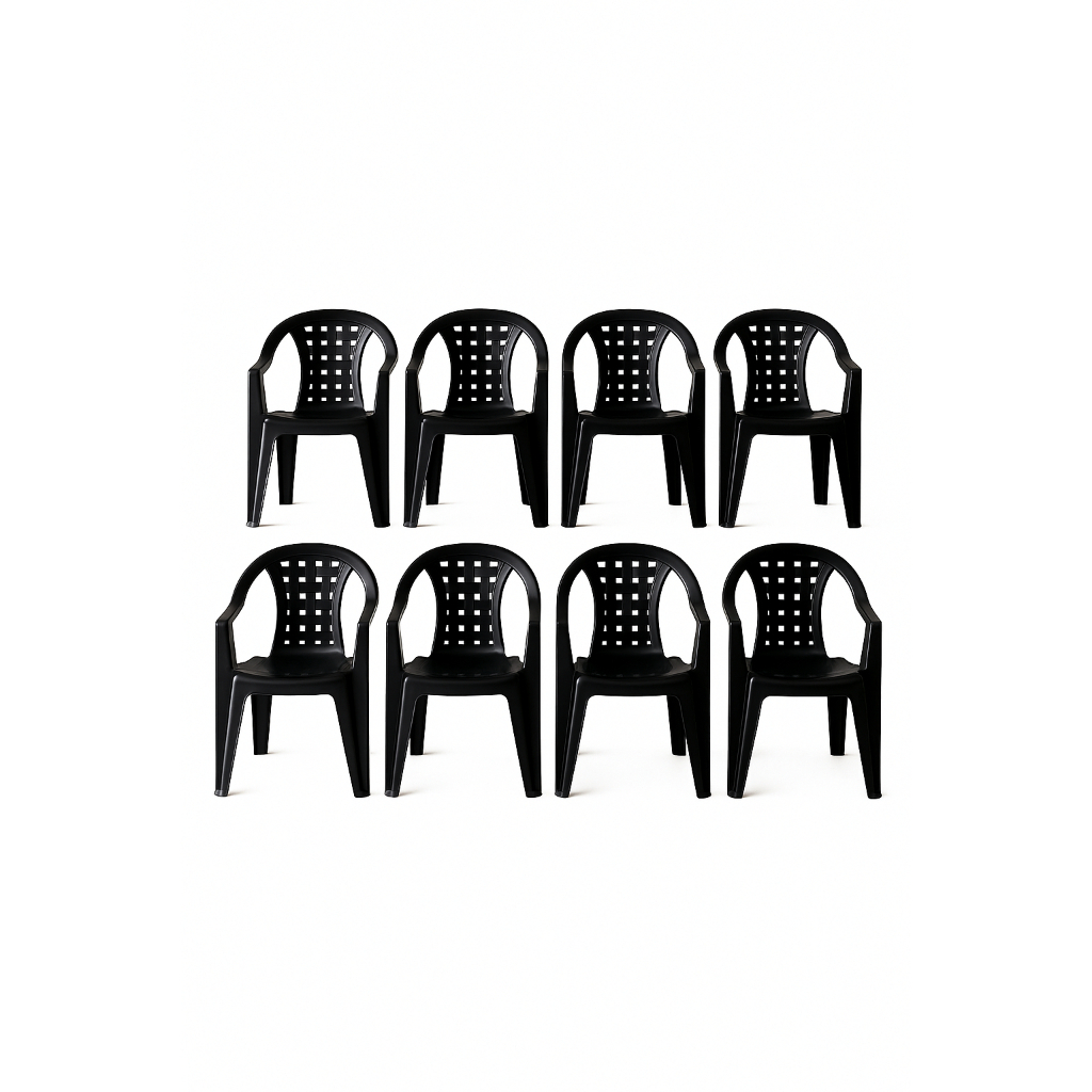 KIT 8 CADEIRAS POLTRONAS SALA COZINHA BAR