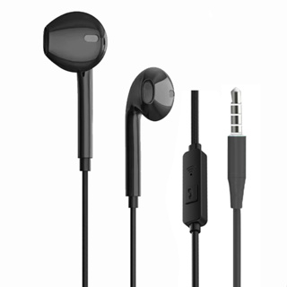 Fones De Ouvido Intra-Auriculares Com Fio De 3.5 Mm Ampla Compatibilidade De Microfone Para Jogos E Smartphones em Oferta na Shopee