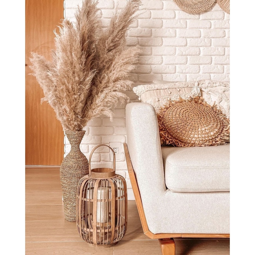 KIT 10 CAPIM DOS PAMPAS NATURAIS DECORAÇÃO E ARRANJOS