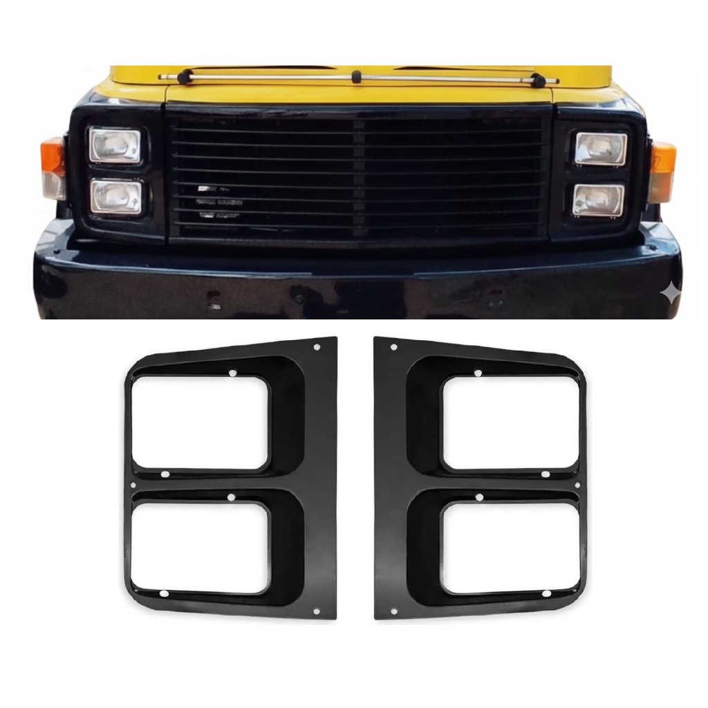 ARO MOLDURA DO FAROL CAMINHÃO MB 1113 1313 1513 2013 E SIMILARES CARA PRETA em Oferta na Shopee