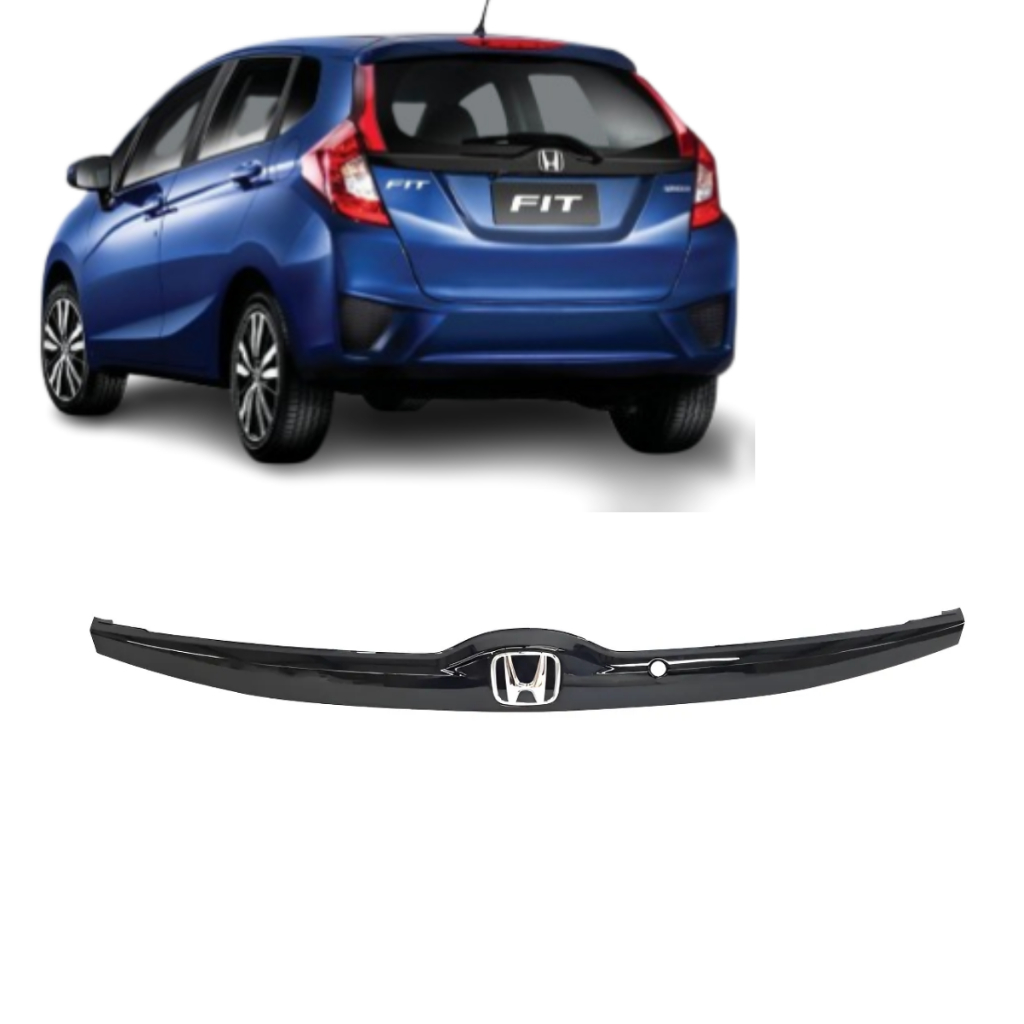 Friso Moldura Regua Tampa Traseira Honda Fit 15 14 16 17 18 19 20 21 Preto
