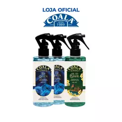 Kit 3 Odorizantes de Ambientes e Tecidos Coala - 2 The Queen + 1 Sol do Brasil