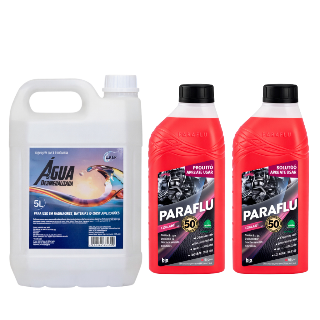 Kit 2 Aditivo Radiador Paraflu Rosa 5l Água Desmineralizada em Oferta na Shopee