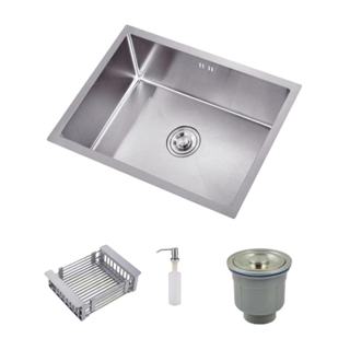 Cuba de Cozinha Gourmet Quadrada 60x40 Escovada Preta Inox 304 Premium com Acessório Válvula em Oferta na Shopee