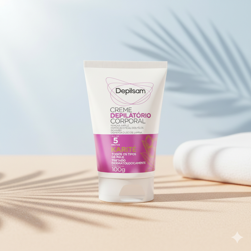 Creme Depilatório Corporal Depilsam Karité 100G em Oferta na Shopee