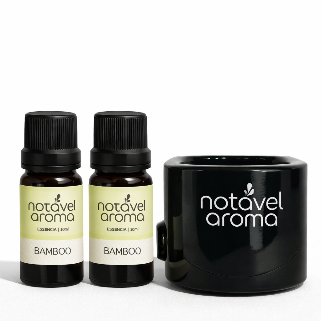 Kit Difusor Elétrico Aromas Casa Perfumada + 2 Essências Puras Concentradas 10 ML
