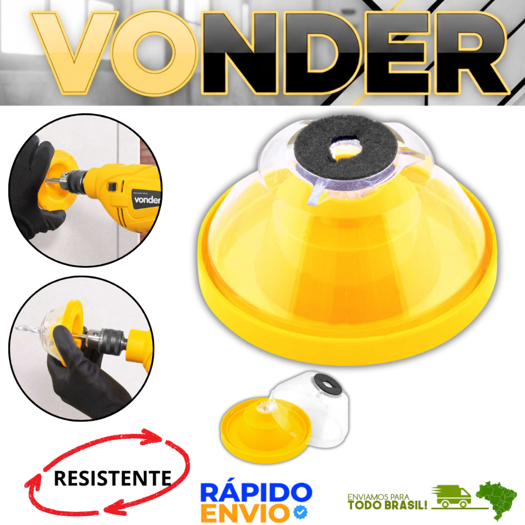 Coletor De Pó Poeira Para Furadeira Parafusadeira Sem Sujeira Adaptador Para Furadeira Vonder Oferta em Oferta na Shopee