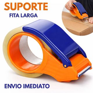 Suporte Aplicador Durex Fita Adesiva 500m Reforçado Dispenser Profissional Embalagem Caixas Rolo em Oferta na Shopee