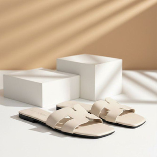 Gaby Show Sandália Feminina Serena 03 H Em Couro Sintético Para o Dia a Dia, Rasteirinha Bico Reto em Oferta na Shopee