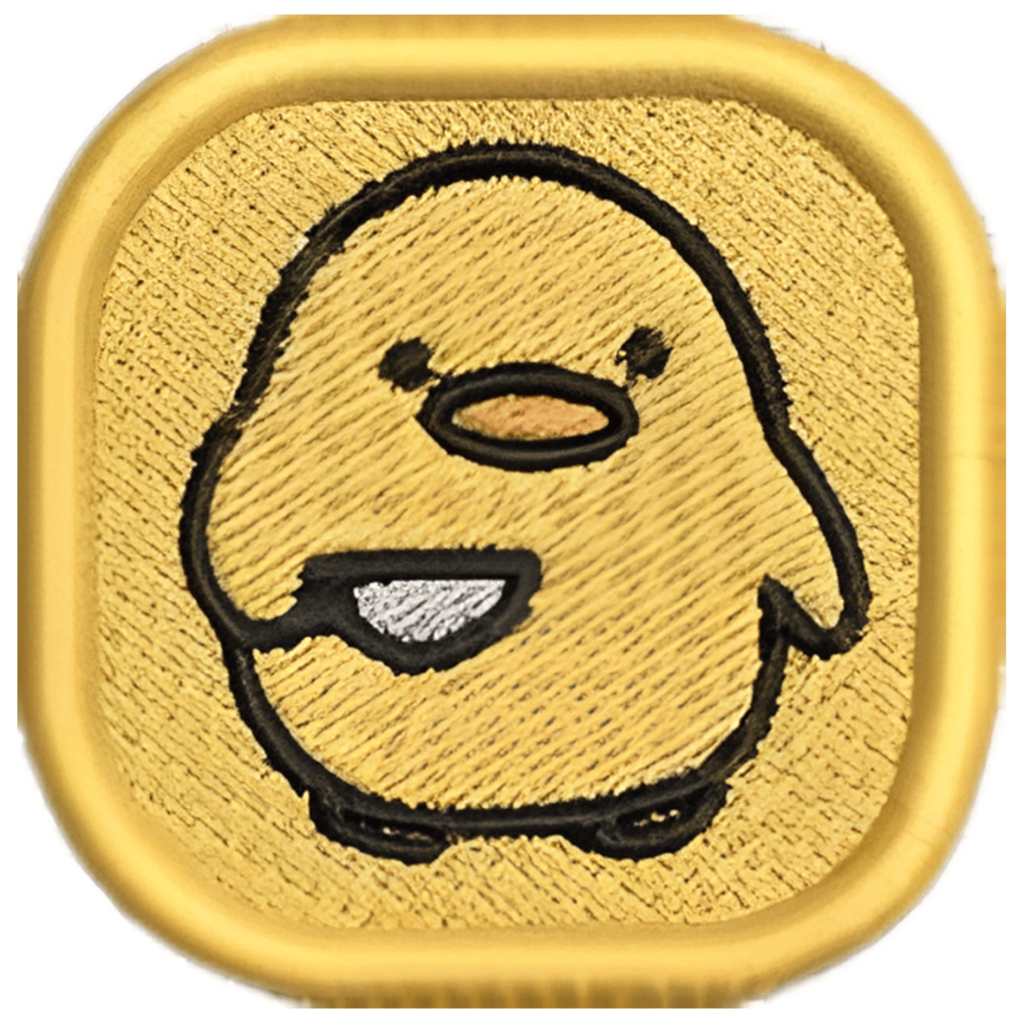 MINI Patch Bordado PINTINHO - 5X5cm Ideal para Mochila militar ou mochila de academia