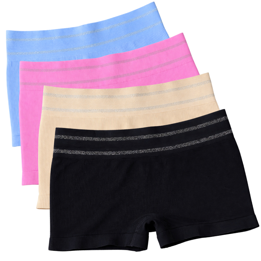 Kit Calcinhas Shortinho Boxer Adulto Feminina Lisa Poliamida em Oferta na Shopee