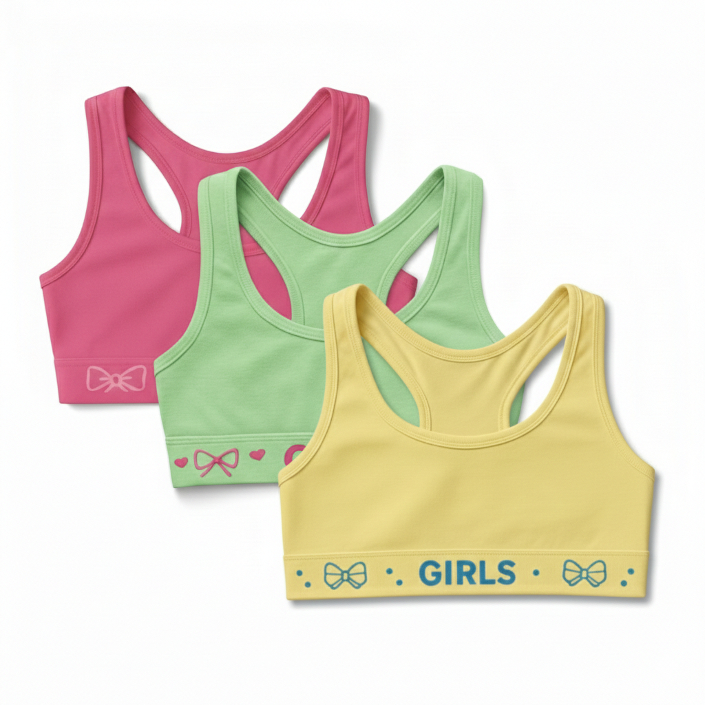 Top Nadador Infantil Juvenil Charme 4 A 12 Anos Microfibra 1, 2 ou 3 Peças