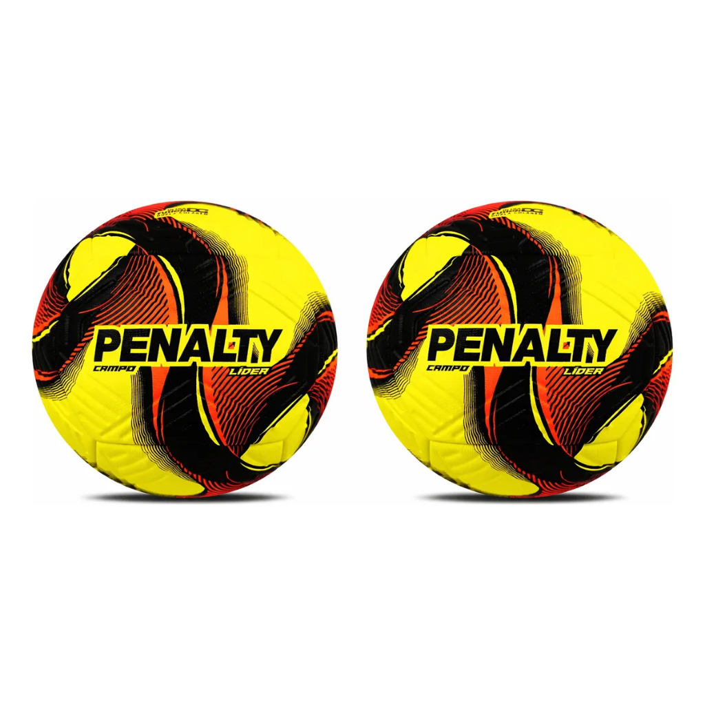 Kit com 2 Bolas Oficial Campo Penalty Líder Grama Natural