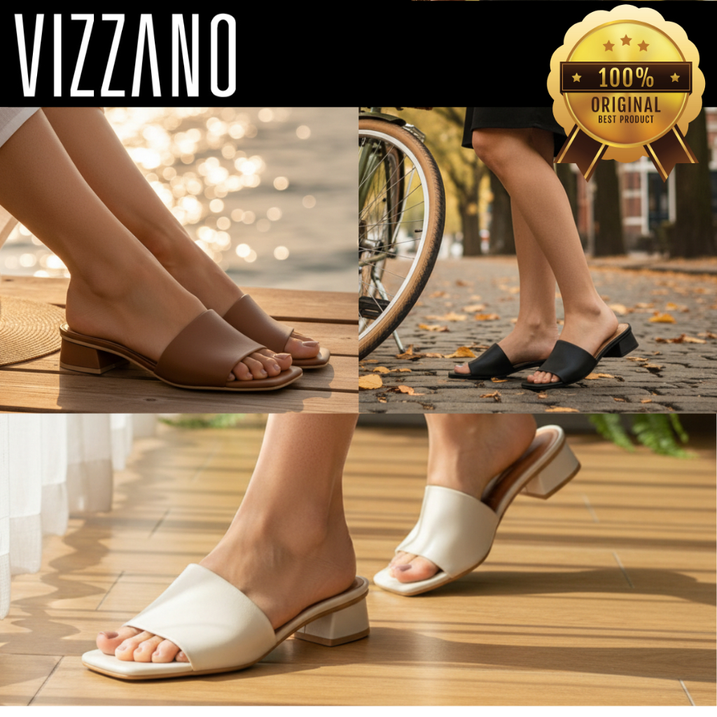 Tamanco Feminino Vizzano Slide Confortável Salto Baixo Plataforma Casual 6454100 Original