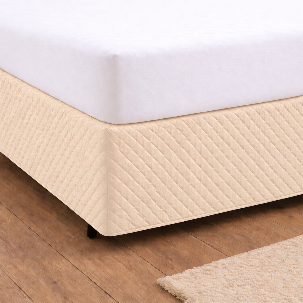 Saia Pra Cama Box Solteiro Casal Queen King Com Elástico Matelado Ultrassônico Tecido Microfibra