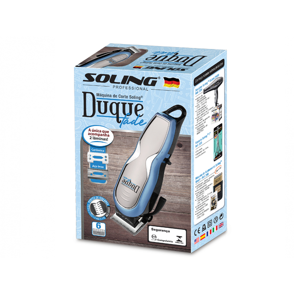Máquina de Corte Soling Duque Fade sem fio Bivolt