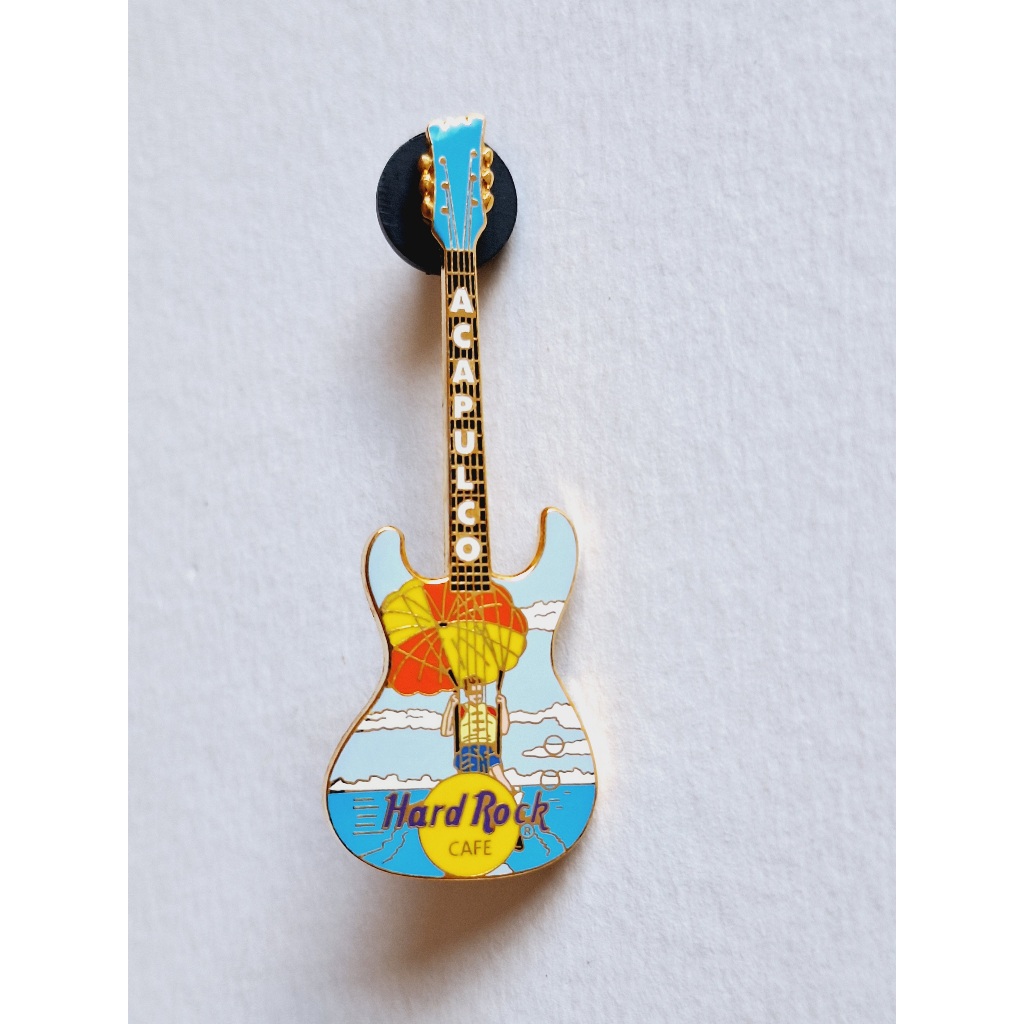 Pin / Broche - Hard Rock Cafe - Acapulco - Paraglider Guitar