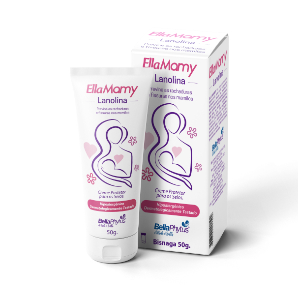 Ellamamy Creme de Lanolina 50g Proteção para os seios Previne Rachaduras e Fissuras - BellaPhytus Ellamamy Creme de Lanolina 50g Proteção para os seios Previne Rachaduras e Fissuras - BellaPhytus