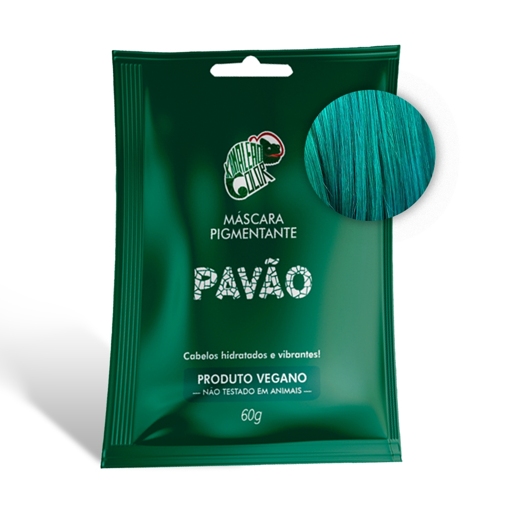 Máscara Pigmentante Kamaleão Color - Pavão - Sachê 60g