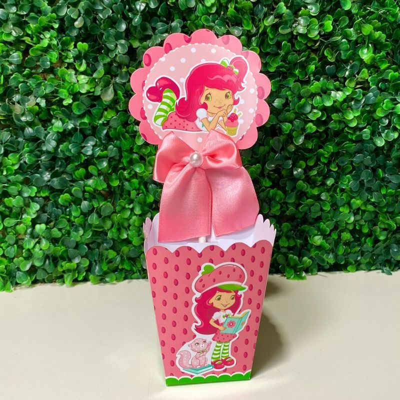 Centro de mesa cachepot Personalizadas MORANGUINHO  para Decoração de Festas/ Lembrancinhas-/ festa infantil/