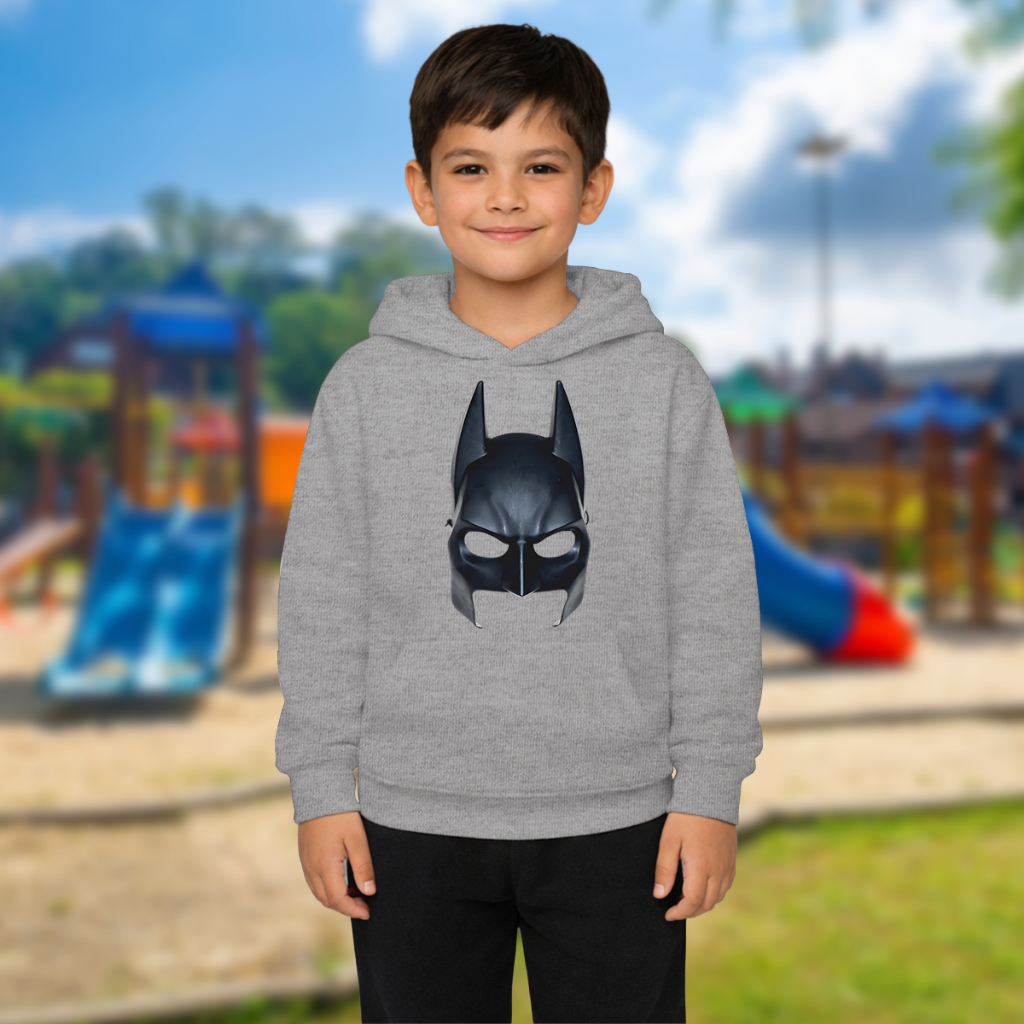 Moletom Canguru Infantil Menino com Capuz Macio e Quentinho Mascara do Batman