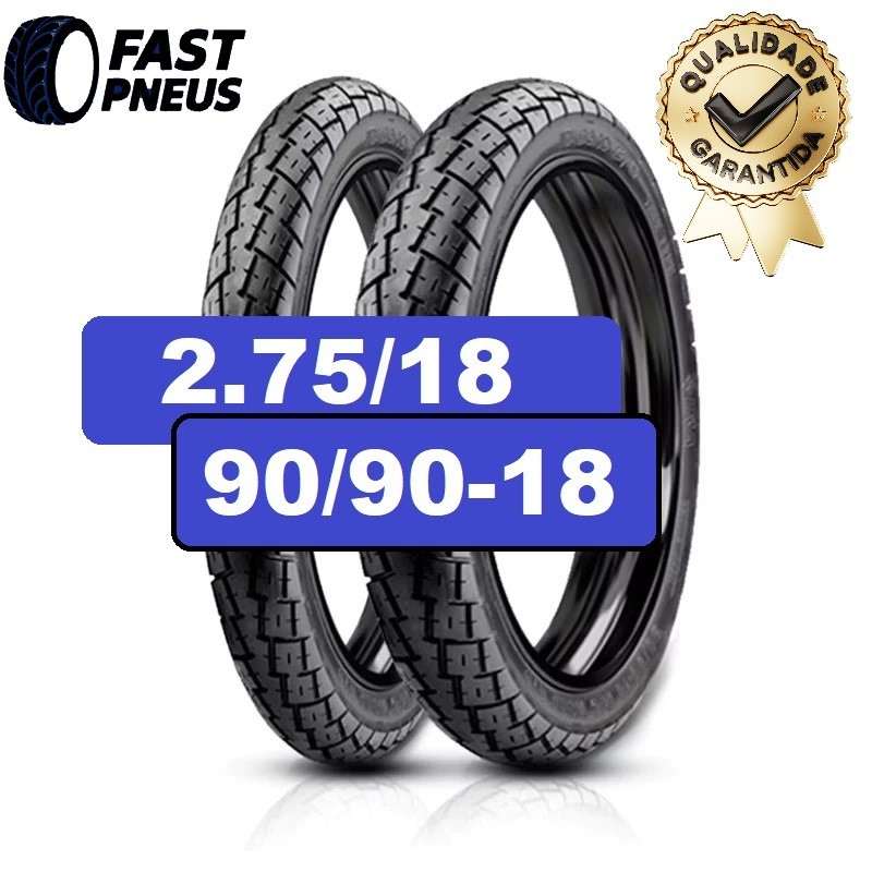 Pneu Milênio Tyre 90-90-18 56P *USO COM E SEM CÂMARA* CBX 200 Titan FAN 125 150 160 Factor Fazer 150