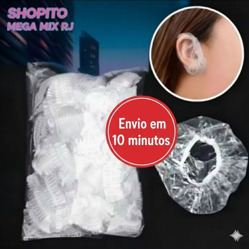protetor de orelhas descartavel 100 unidades em Oferta na Shopee