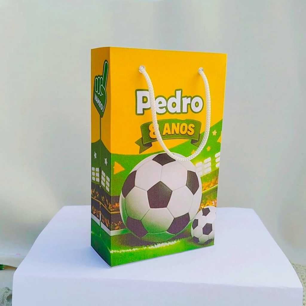 Kit Sacolinha Surpresa Festa Personalizados FUTEBOL -COPA DO MUNDO -ESPORTE Lembrancinhas Aniversário | PEGUE E MONTE