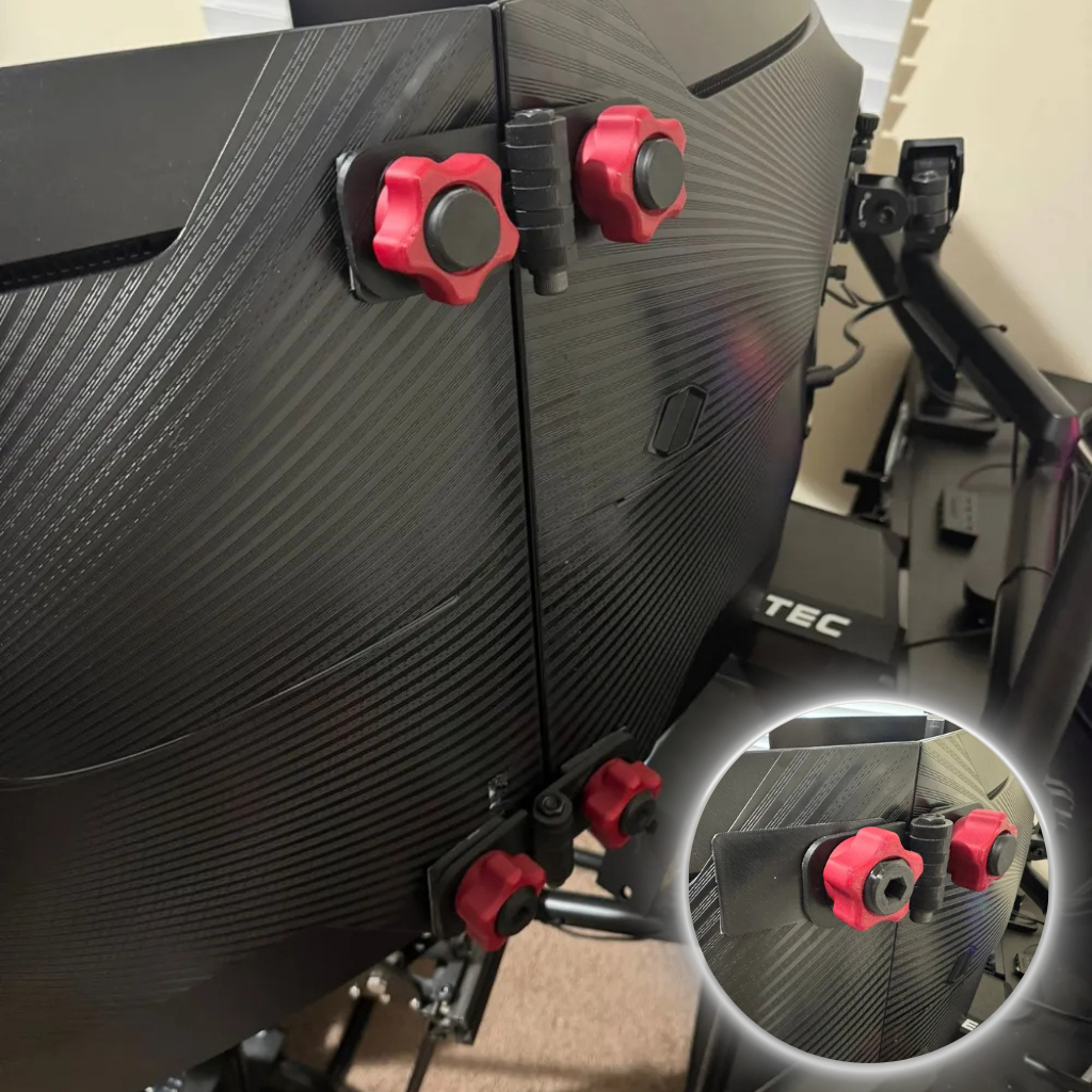 Kit Alinhamento Ajustável para Monitores em ângulo ou reto simulador volante logitech pedal cambio