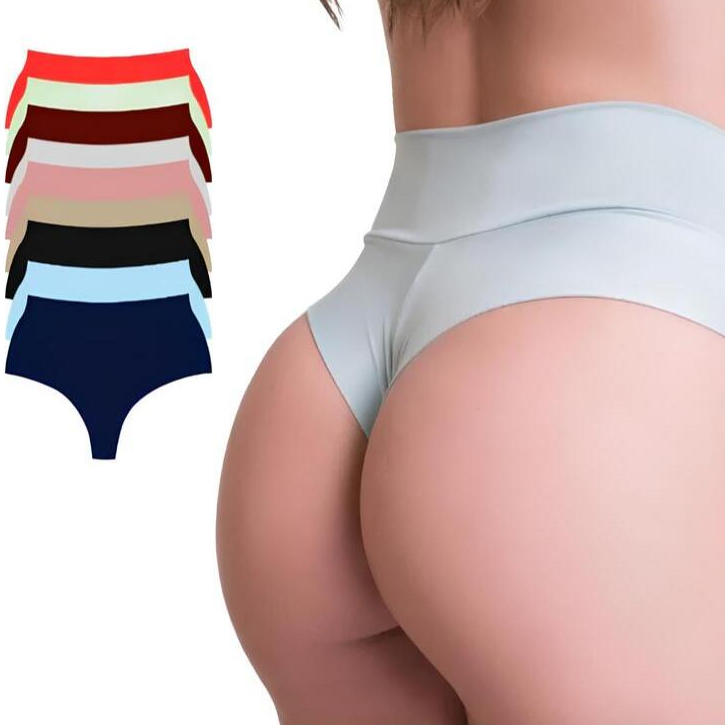 KIT 3 Calcinhas Segura Barriga Fio Duplo Calcinha Cos Alto Duplo Modeladora Pos Parto