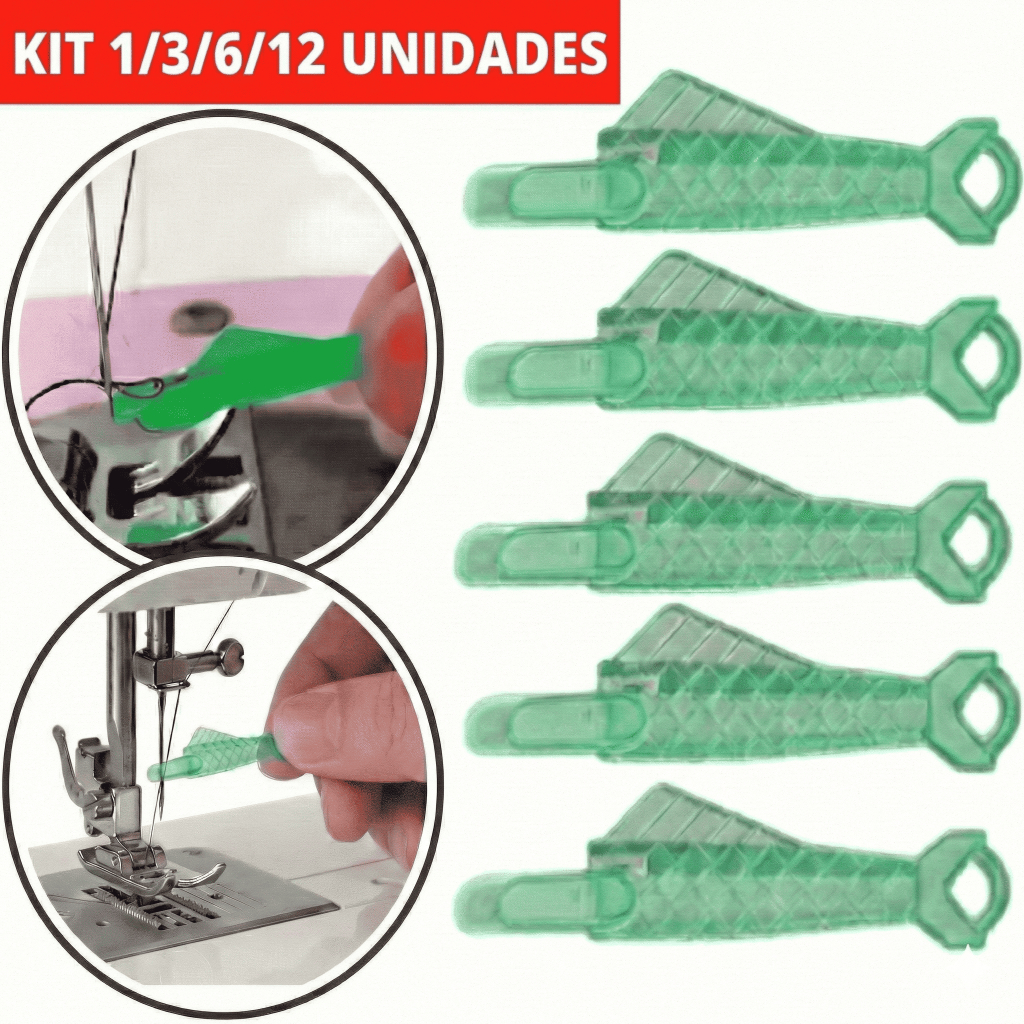 Kit 1/3/6/12 Enfiador Passador Linha Agulha Colocador Costura Auxiliar Mao Facil Universal Passar Maquina em Oferta na Shopee
