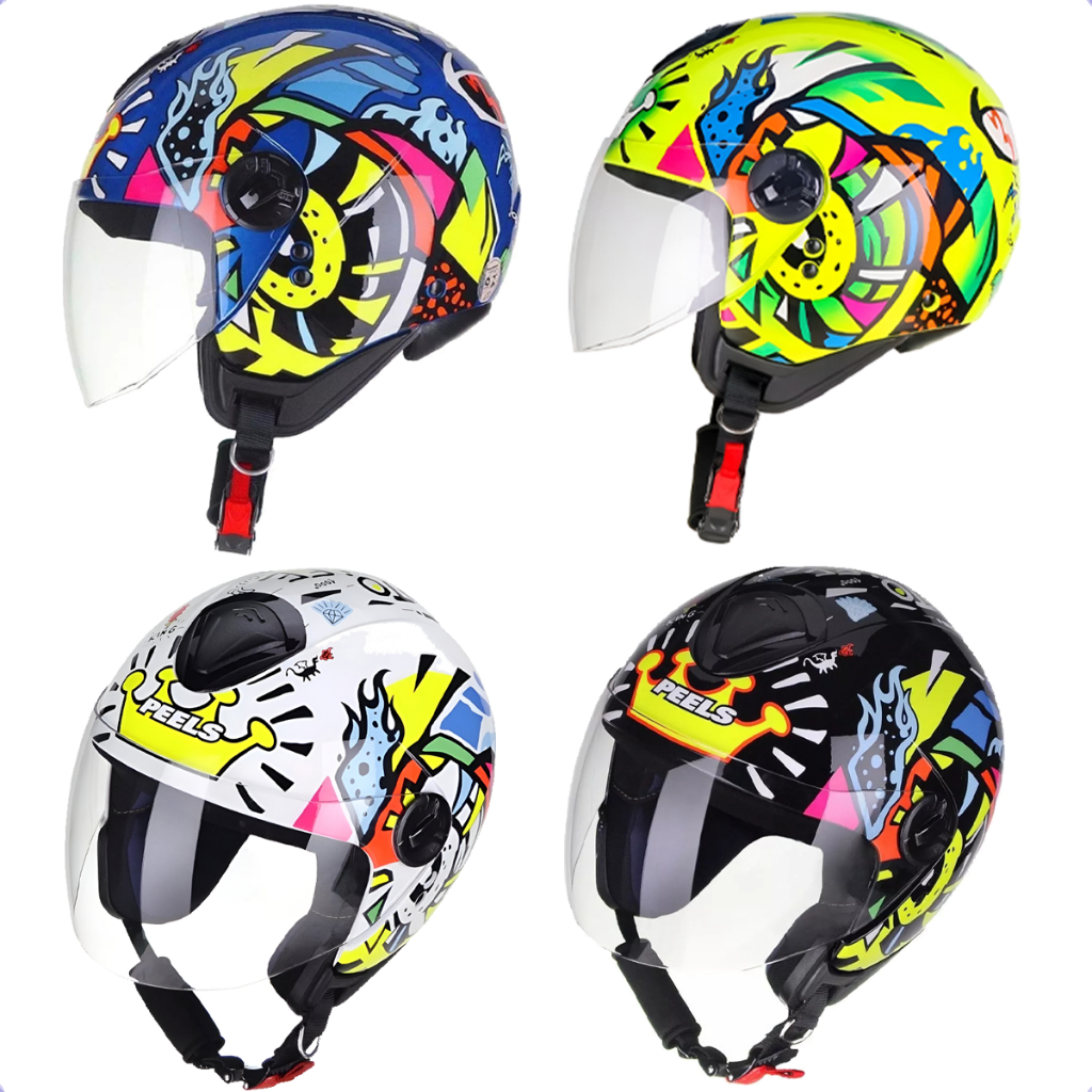 Capacete Moto Aberto Peels Freeway King Street Várias Cores