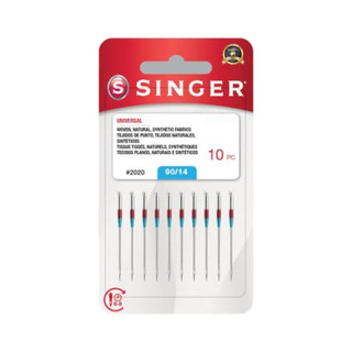 Agulha Singer 2020 para Máquina Doméstica | Kit com 10 Unidades | Tecidos de Algodão e Naturais