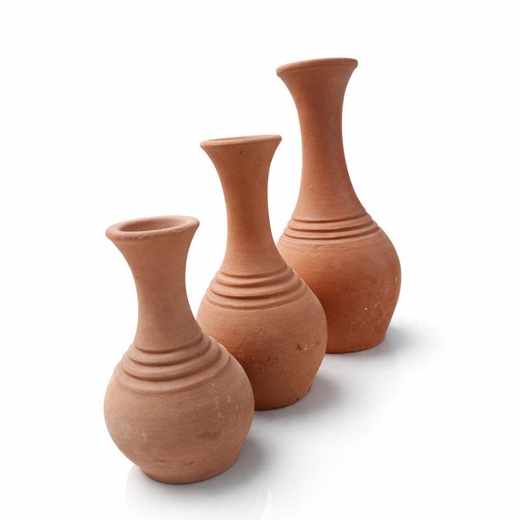 Vaso de barro moringa para decoração P-M-G